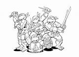 Ninja Turtles Coloring Pages Mutant Teenage Turtle Tmnt Printable Kids sketch template