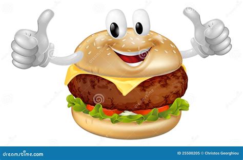 burger mascot royalty  stock photo image