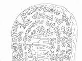 Viking Colouring Runestones History sketch template