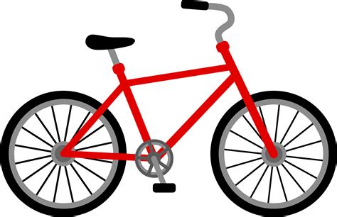 red bicycle design  clip art