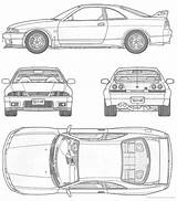 Nissan Skyline R33 Blueprints Gt 1995 Technical Car Coupe Carblueprints Info Wiring Specs Courtesy sketch template