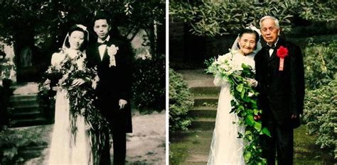 98 year old couple that got married in 1945 recreate their