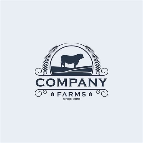 premium vector farms logo