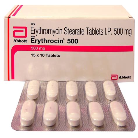 erythrocin erythromycin salts tablets prescription treatment anti