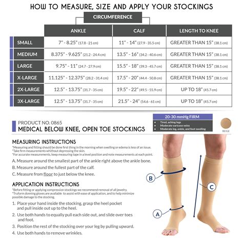 truform open toe knee high   mmhg compression stockings beige