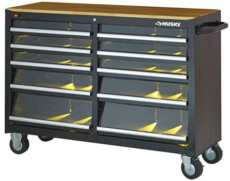 New Husky 52″ Tool Cabinet With Led Lit Drawers