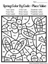 Grade Spring Color Code Second Coloring Pages 2nd Number Kindergarten Teacherspayteachers Educational Preview источник sketch template