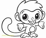 Monkey Coloring Pages Getdrawings Head sketch template
