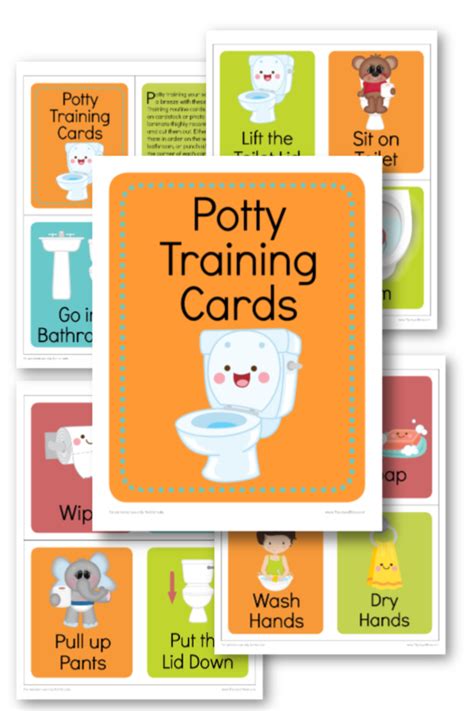 potty training visual schedule cards  joys  boys potty