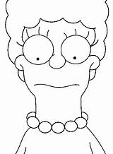 Marge Etape Coloriages Simpsons Colorier sketch template