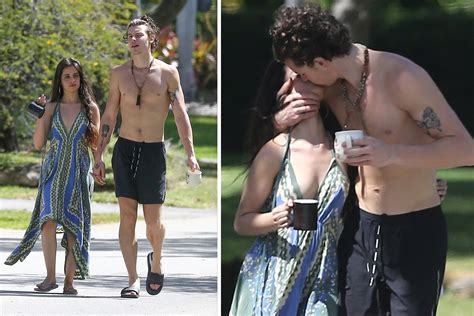 Camila Cabello And Shawn Mendes Kiss During Coffee Break In Miami