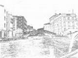 Venice Ponte Coloring Pages Bridge sketch template