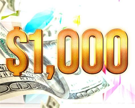 1 000 cash for shopping sweepstakes