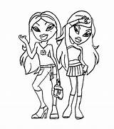 Bratz Coloring Dolls Pages sketch template