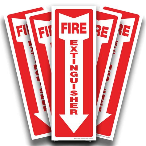 buy fire extinguisher signs stickers  pack   premium