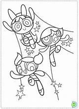 Girls Powerpuff Coloring Dinokids Pages Cartoon Close Print sketch template