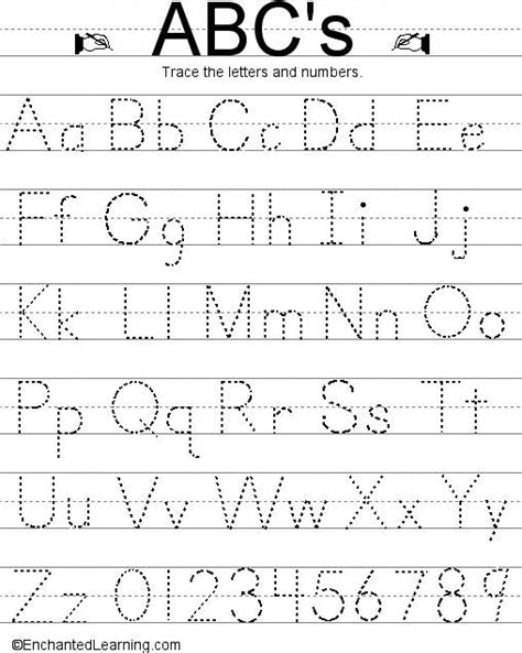 worksheets  kindergarten writing letters  numbers marinfd