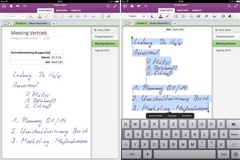 onenote fuer ios und android handschrift  text umwandeln onenote blog