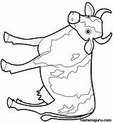 Cow Coloring Farm Pages Printable Animal Animals Kids Tracing Print Colouring Cows Gif Easy Fastseoguru Colour Craft Texas Drawing Choose sketch template