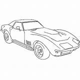 Coloring Car Pages Kids Muscle Cars Transportation Labels sketch template