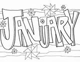 January Coloring Pages Kids sketch template