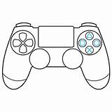 Ps4 Coloring Xbox Ps5 Step Playstation sketch template