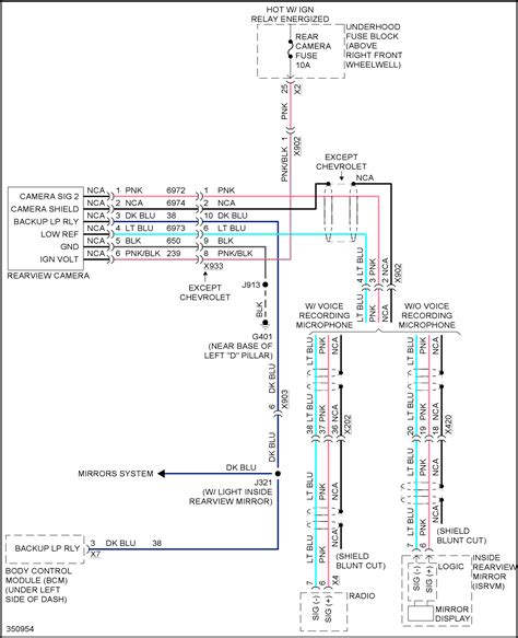 im      camera wiring diagram color codes gmc  acadia denali im