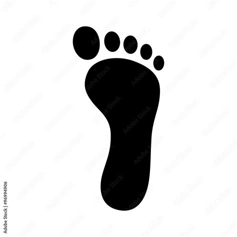 footprint foot print flat icon  apps  websites stock vector