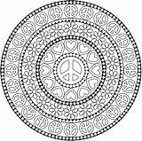 Coloring Pages Mandala Mandalas Hippie Dover Peace Adult Para Publications Books Adults Book Doverpublications Colouring Colorear Groovy Welcome Printable Pattern sketch template