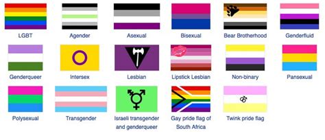 Sexual And Gender Identity Orientation Symbols Flags