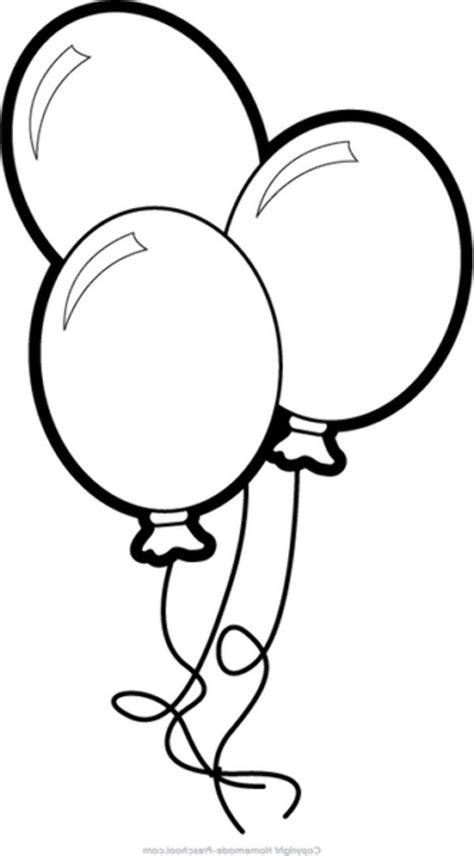 balloon outline coloring page coloring pages
