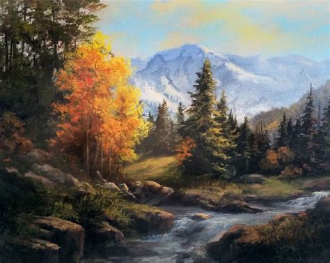 acrylic landscape acrylic painting  kevin hill  short painting