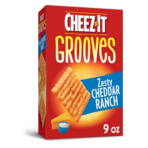 cheez  grooves zesty cheddar ranch baked snack cheese crackers  oz box walmartcom