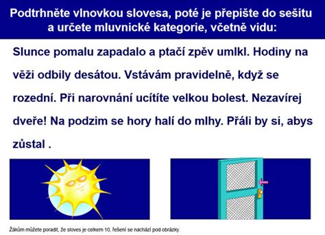 mluvnicke kategorie sloves cesky jazyk zakladni  stupen dumy veskolecz
