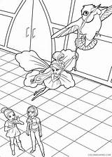 Thumbelina Coloring Barbie Pages Coloring4free Printable Related Posts sketch template