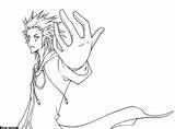 Kingdom Hearts Axel Coloring Pen Line Deviantart Gwyn Ii Name Pages Template sketch template