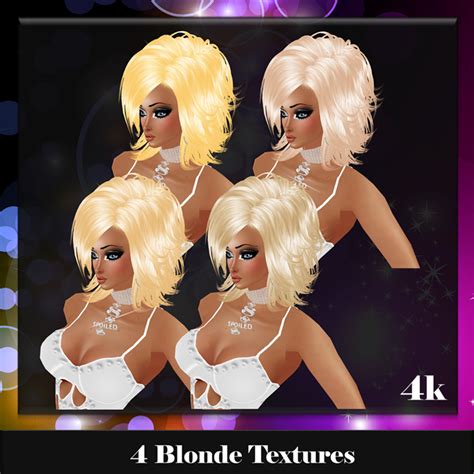 4 Blonde Hair Textures Imvu By Labebarebelde69 On Deviantart