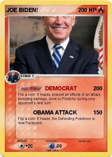 Pokémon Joe Biden 32 32 Democrat My Pokemon Card