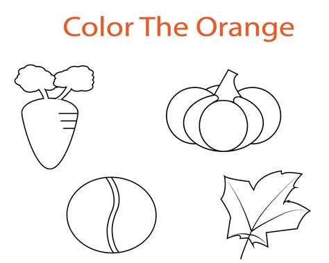 orange  coloring pages coloring pages preschool coloring pages