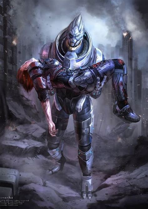 Shepard And Garrus Till The Very End Mass Effect Art