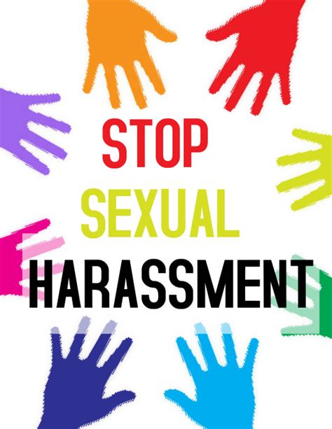 stop sexual harassment template postermywall