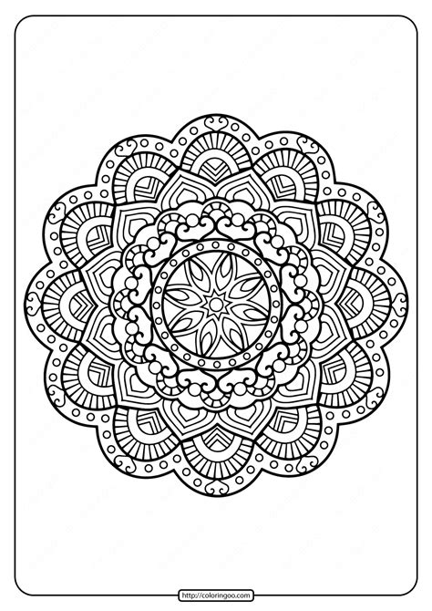 printable floral mandala  coloring pages  mandala coloring pages