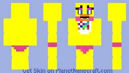 toy chica  time    panties  fnaf  minecraft skin