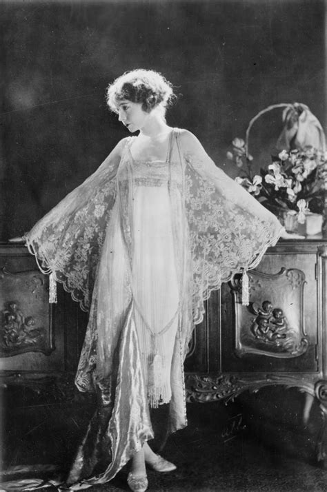 vintage ephemera actress lillian gish posed  lingerie