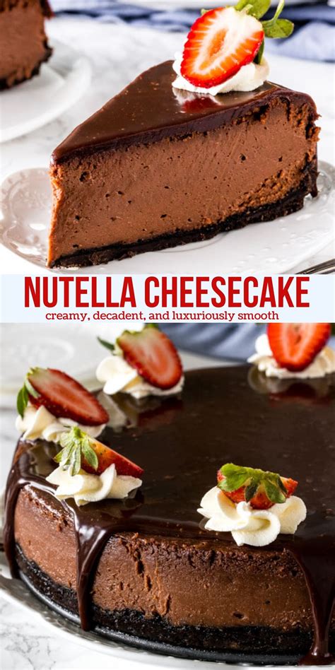 Nutella Cheesecake Recipe Desserts Nutella Cheesecake Cheesecake