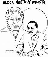 Month Harriet Tubman Luther Jr Marshall Thurgood sketch template