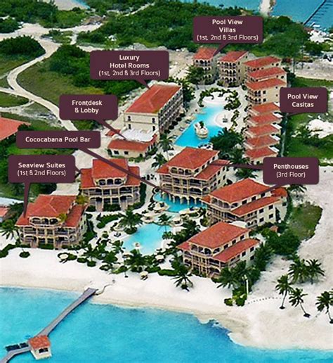 Resort Map Coco Beach Resort Belize
