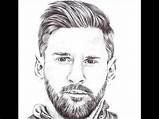 Messi Lionel Beginners sketch template