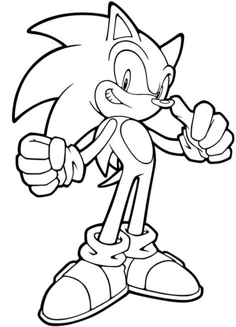 printable pictures sonic  hedgehog coloring pages print color