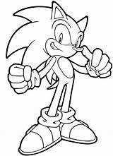 Coloring Sonic Amazing Hedgehog sketch template